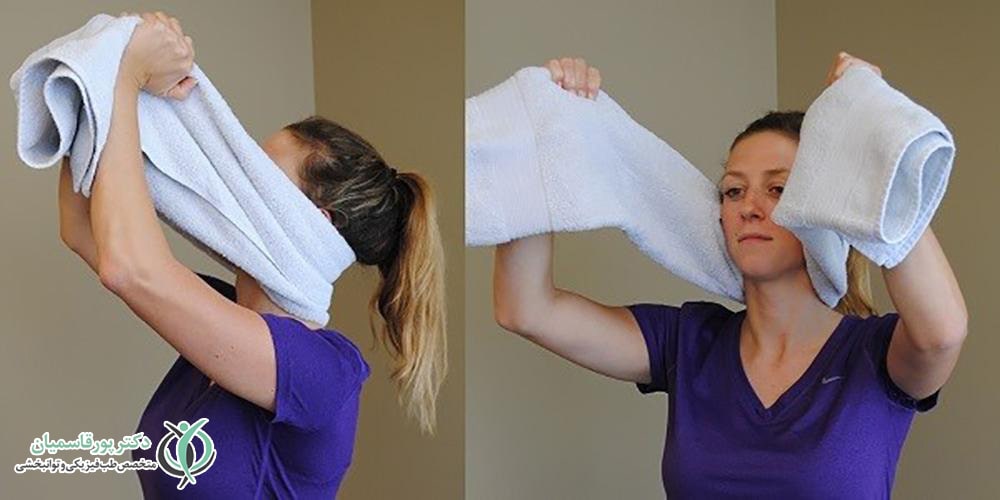 انجام تمرینات کششی و تقویتی