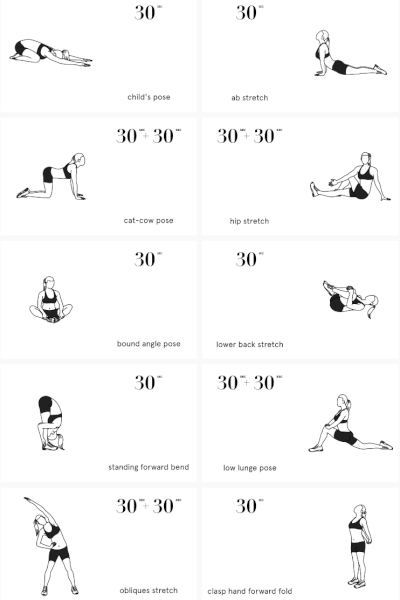 تمرینات کششی قبل و بعد از ورزش